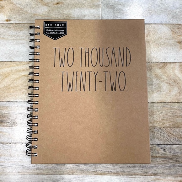 Rae Dunn Two Thousand Twenty-Two Monthly Planner